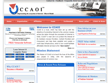 Tablet Screenshot of ccaoi.in